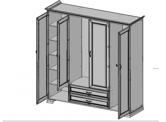Спальный гарнитур Тиффани Вариант 1