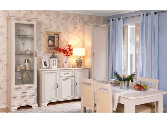 Шкаф с витриной 1V2S Тиффани