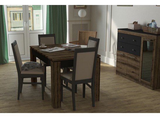 Стул Анрэкс RAL 9005, венге