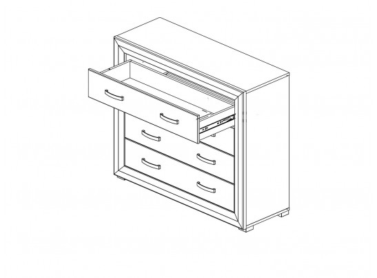 Спальный гарнитур MALTA, лиственница сибирская/орех лион