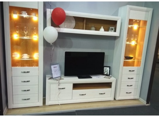 Модульная гостиная MALTA, лиственница сибирская/орех лион