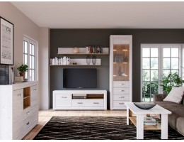 Модульная гостиная MALTA, лиственница сибирская/орех лион