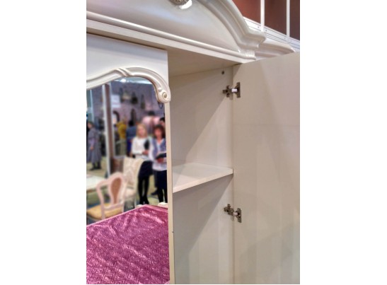 Шкаф 4-х дверный с зеркалами «Рафаэлла»