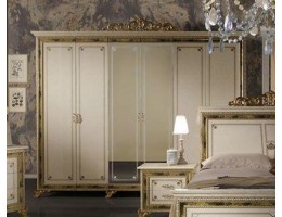 Шкаф 6-и дверный с зеркалами "Катя" (беж.)