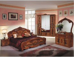 Спальня "Роза" (с 4-х дверным шкафом) орех