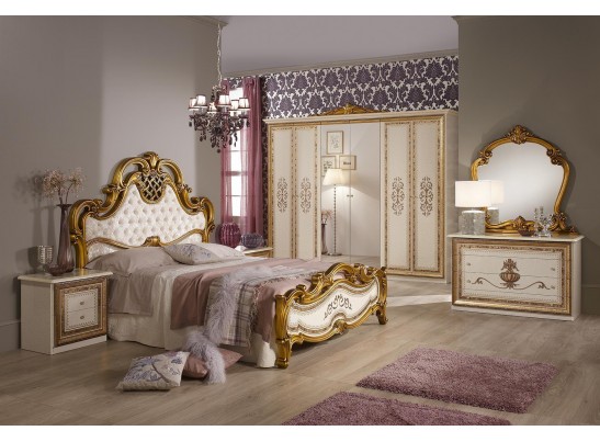 Кровать 2-х спальная "Анита" (беж.)