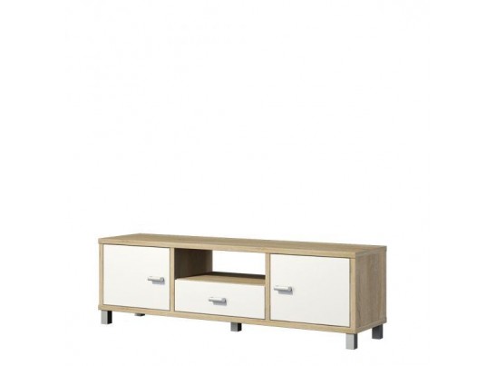 Гостиная Домино Сонома 3 (белый глянец, дуб сонома)