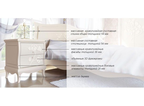 Кровать МН-218-12 Астория (90х200)