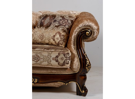 Кресло Ассоль, орех (ткань беж)