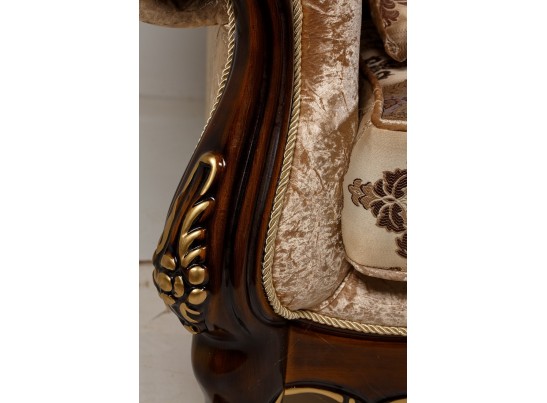 Кресло Ассоль, орех (ткань беж)