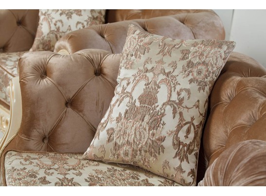 Диван раскладной трехместный Ассоль, крем (ткань беж)