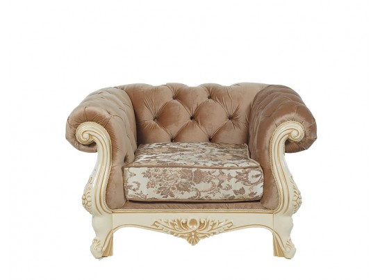 Кресло Ассоль, крем (ткань беж)