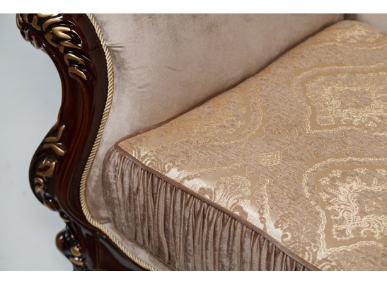 Кресло Эсмеральда, орех (ткань золото)