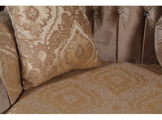 Кресло Эсмеральда, орех (ткань золото)