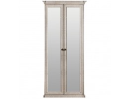 Шкаф 2-х ств с зеркалом "Афина" крем корень