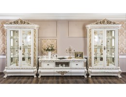 Гостиная Алсу 2+2 белый глянец