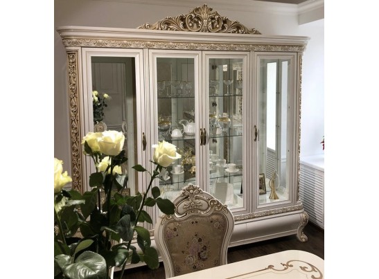 Сервант Алсу белый глянец