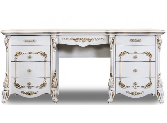 Туалетный стол с пуфиком Анна Мария, белый