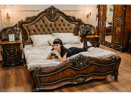 Кровать двуспальная Джоконда (корень дуба)