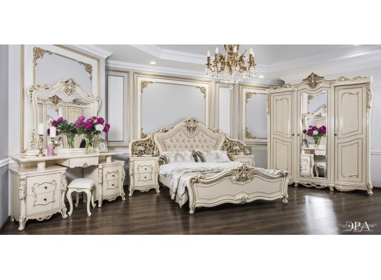 Шкаф 3-створчатый Джоконда (крем глянец)