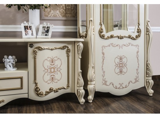 Тумба-ТВ Энрике крем глянец