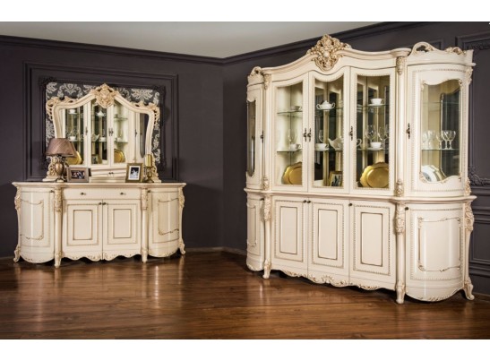 Сервант "Джоконда" 2,3 (крем глянец)