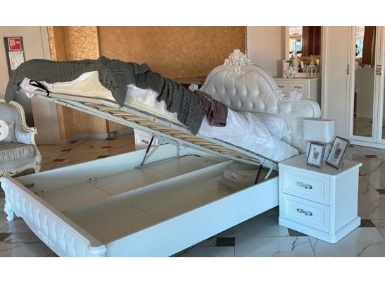 Спальня Мишель с 6-створчатым шкафом, белая