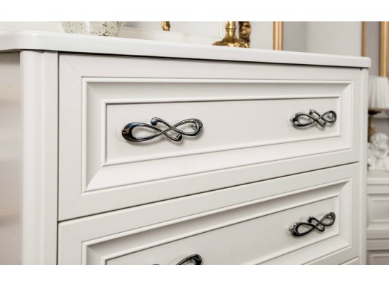 Спальня Мишель с 6-створчатым шкафом, белая