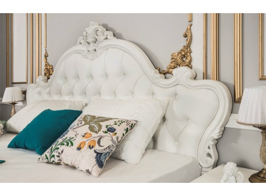 Спальня Мишель с 6-створчатым шкафом, белая