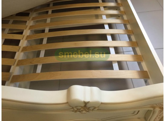 Кровать Мона Лиза крем с мягким изголовьем