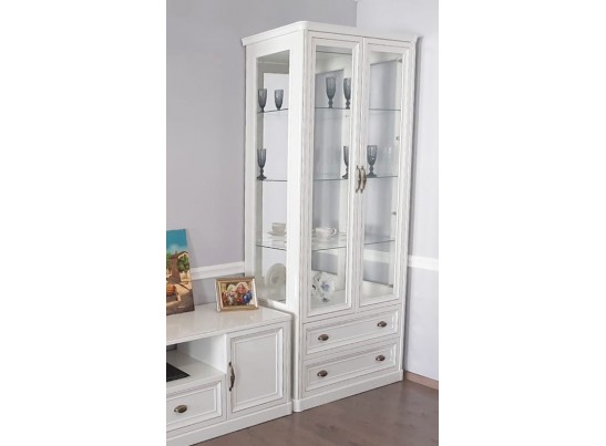 Гостиная Натали 2+1, белый глянец