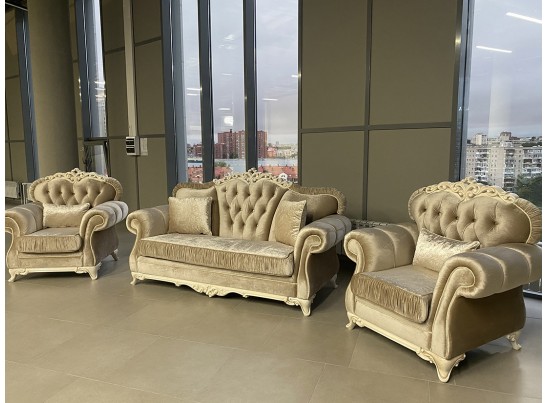 Диван раскладной Патрисия, серый глянец