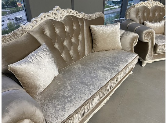 Диван раскладной Патрисия, серый глянец