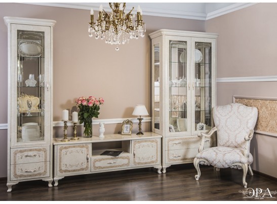 Тумба ТВ Патрисия крем глянец