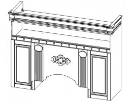 Секция навесная центральная под вытяжку Верона