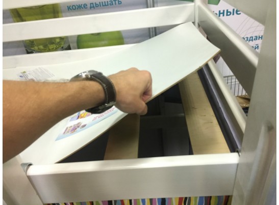 Кровать чердак Соня Вариант 5 (с прямой лестницей)