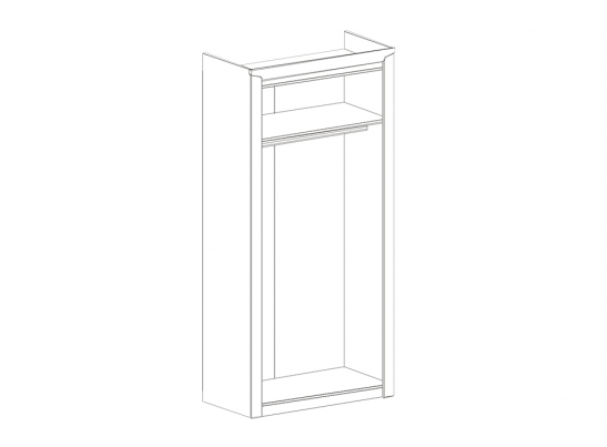 Шкаф 2-х дверный Соренто (дуб стирлинг)