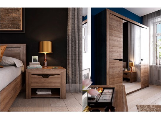 Шкаф 3-х дверный Соренто (дуб стирлинг)