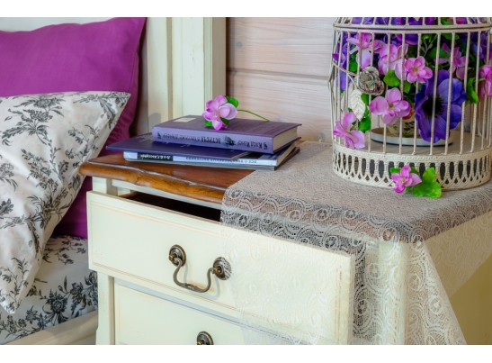 Прикроватная тумба ST9306R (белая карамель)