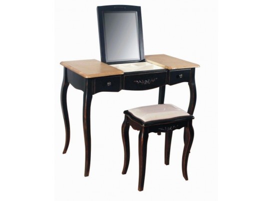 Макияжный столик с зеркалом ST9109N (черный сапфир)