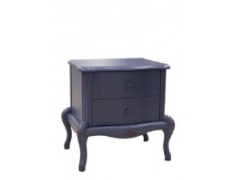 Тумба прикроватная Мокко с двумя ящиками и витиеватой резьбой ММ-316-03