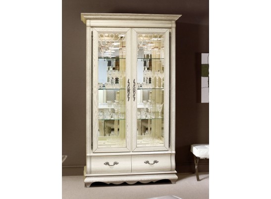 Шкаф с витриной Оскар широкий ММ-210-02