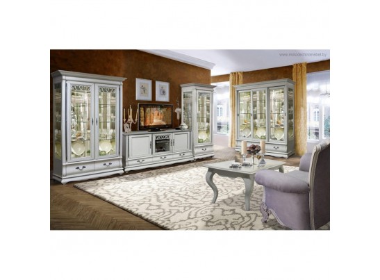 Шкаф с витриной Оскар широкий ММ-210-02