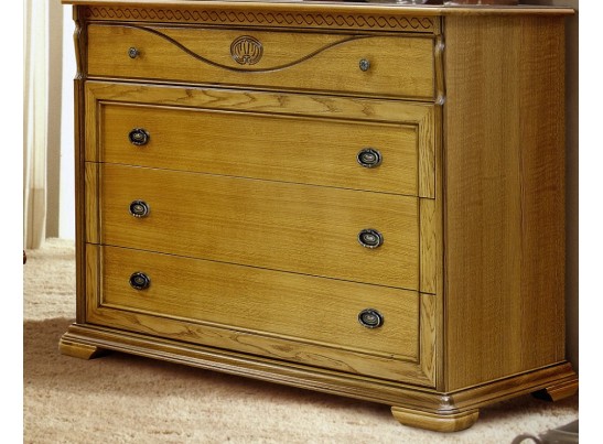 Комод Лика с четырьмя выдвижными ящиками в двух цветах ММ-137-04