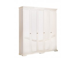 Шкаф для одежды Лика пятистворчатый с металлическими ручками ММ-137-01/05Б