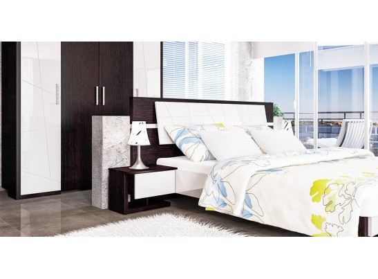 Секция Барселона МН-115-02, дуб ниагара/белый глянец