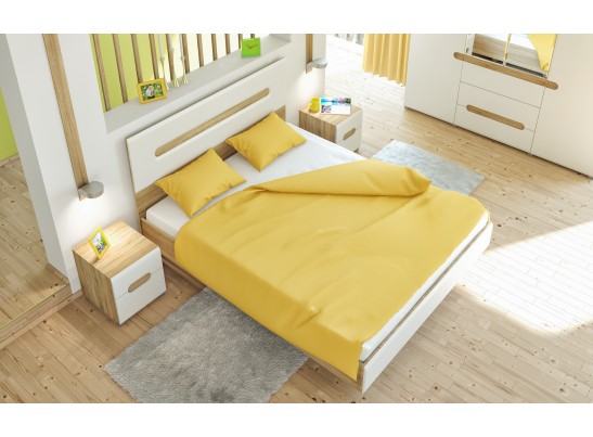 Двуспальная кровать Леонардо МН-026-10, белый