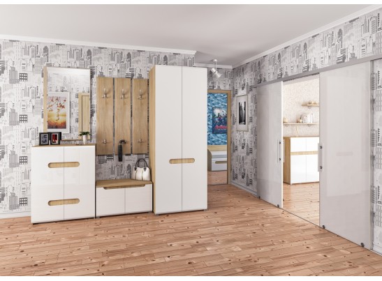 Шкаф двухдверный Леонардо МН-026-22, белый