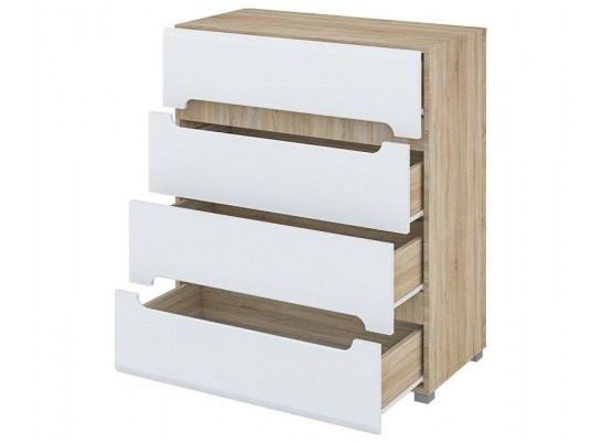 Тумба 4 ящика Леонардо МН-026-07, белый