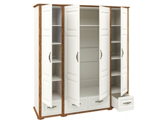 Шкаф четырехстворчатый Марсель МН-126-04/(1)